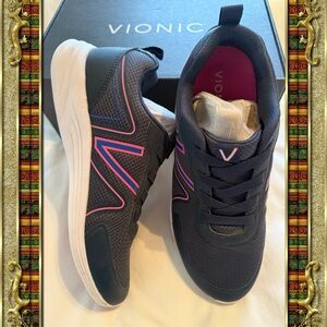 Vionic Women's Blue and Pink Athletic Sneakers